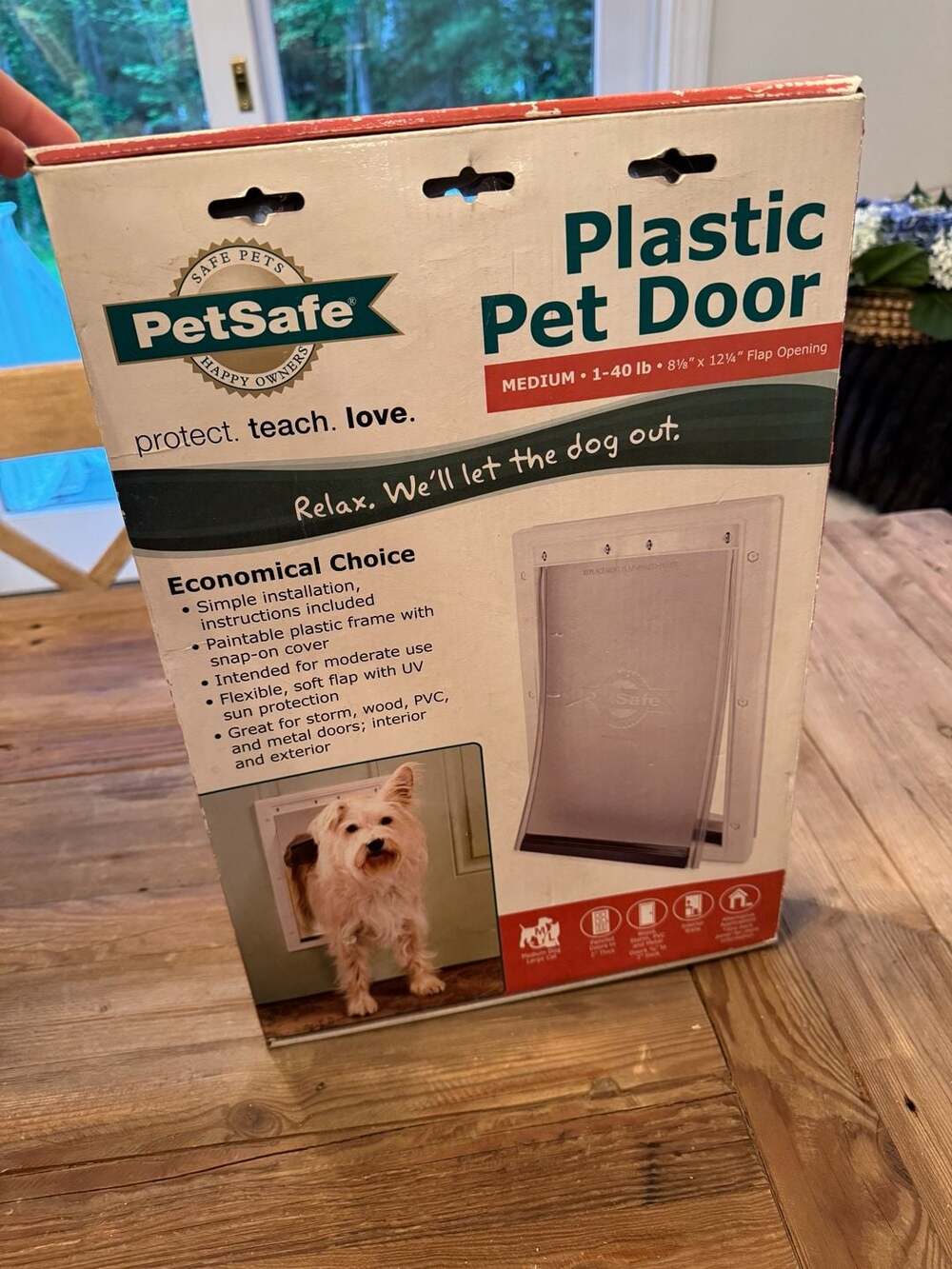 PetSafe® Plastic Pet Door - Easy Installation - Adjustable Flap - Dog & Cat Pet